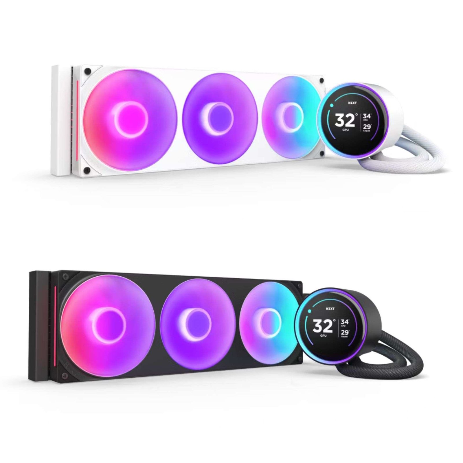 NZXT Kraken Elite 360mm RGB AIO Liquid CPU Cooler with LCD Display