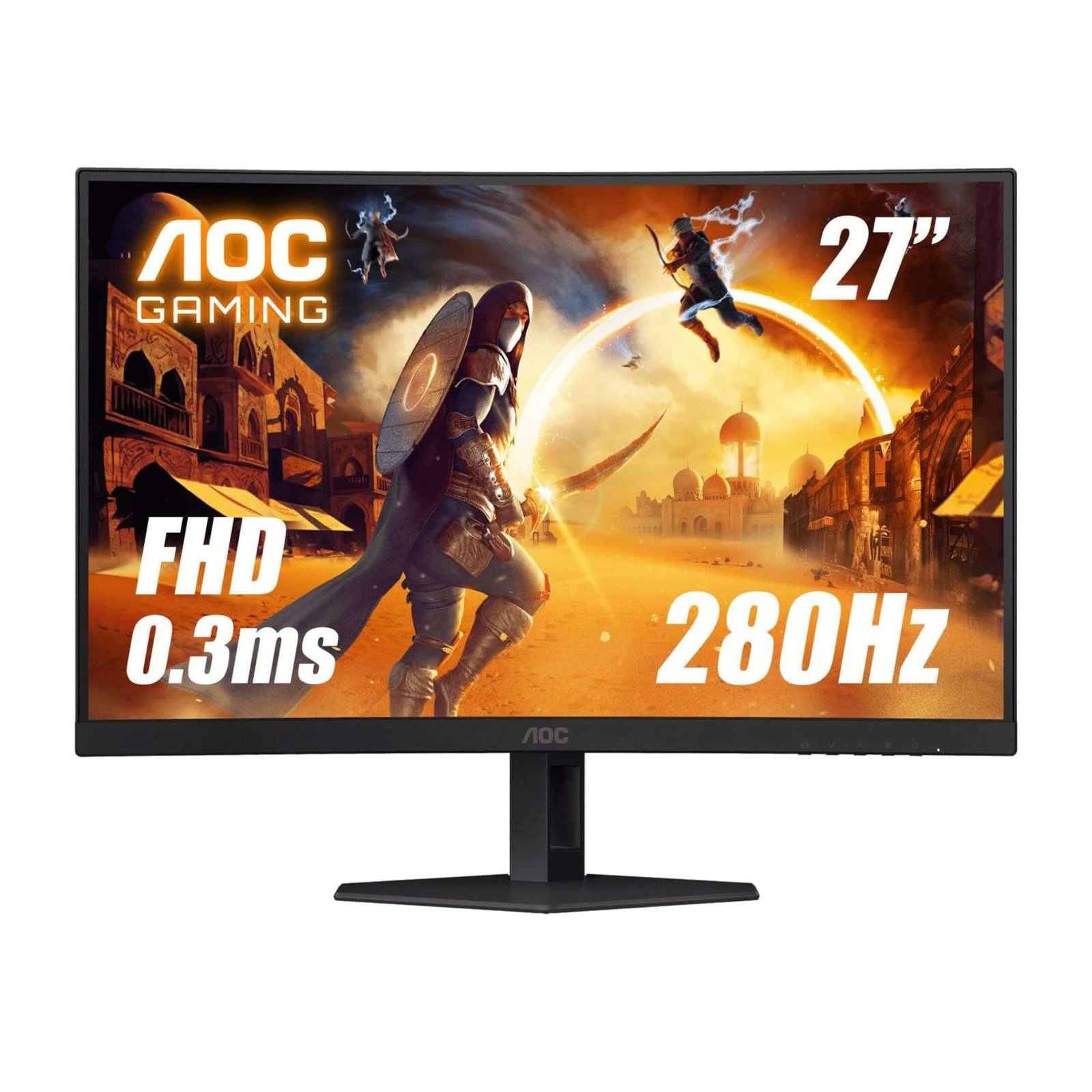 AOC C27G4ZE 27-Inch FHD Curved Gaming Monitor – 280Hz Refresh Rate with 0.5ms Response Time 1