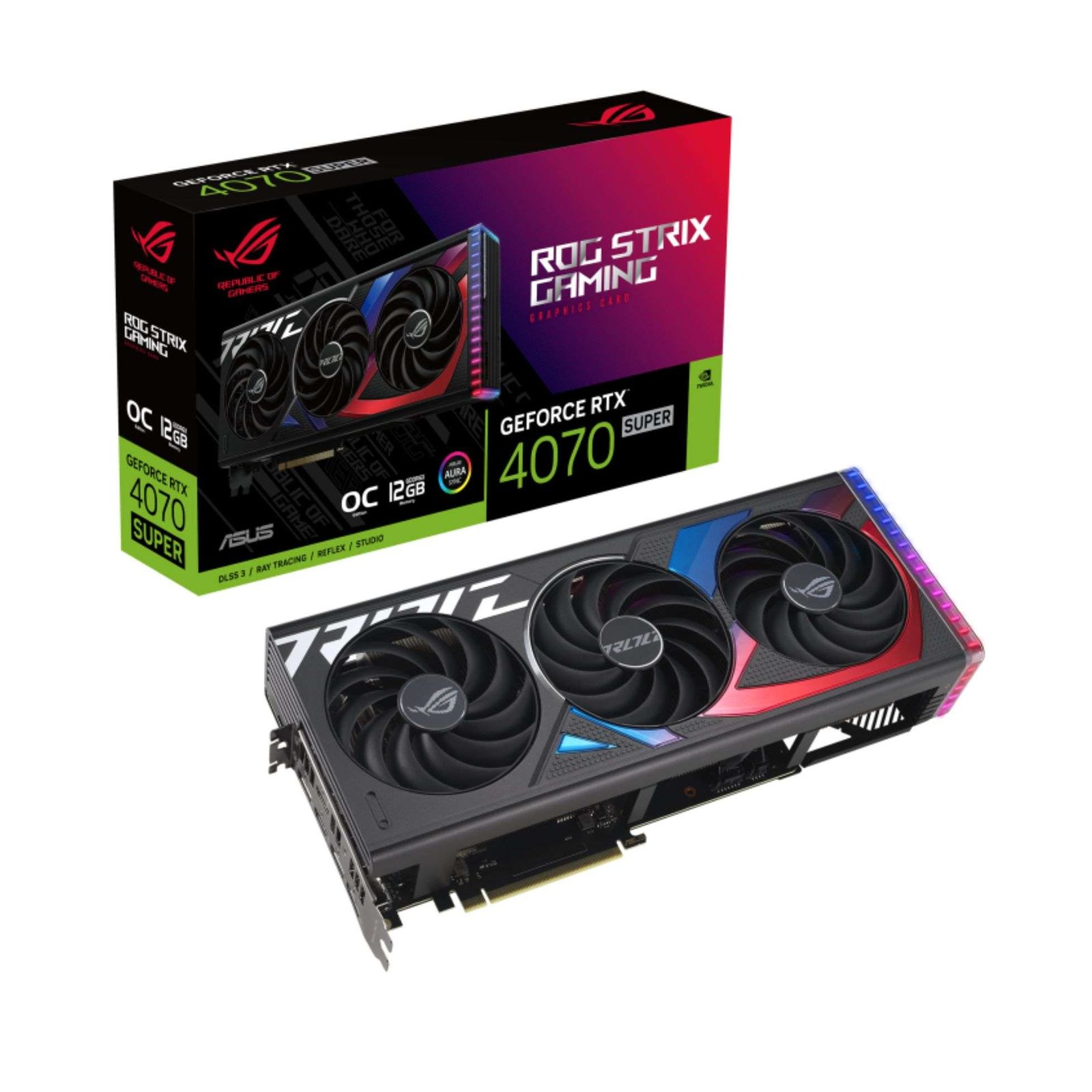 ASUS ROG Strix GeForce RTX™ 4070 SUPER 12GB Graphics Card 1