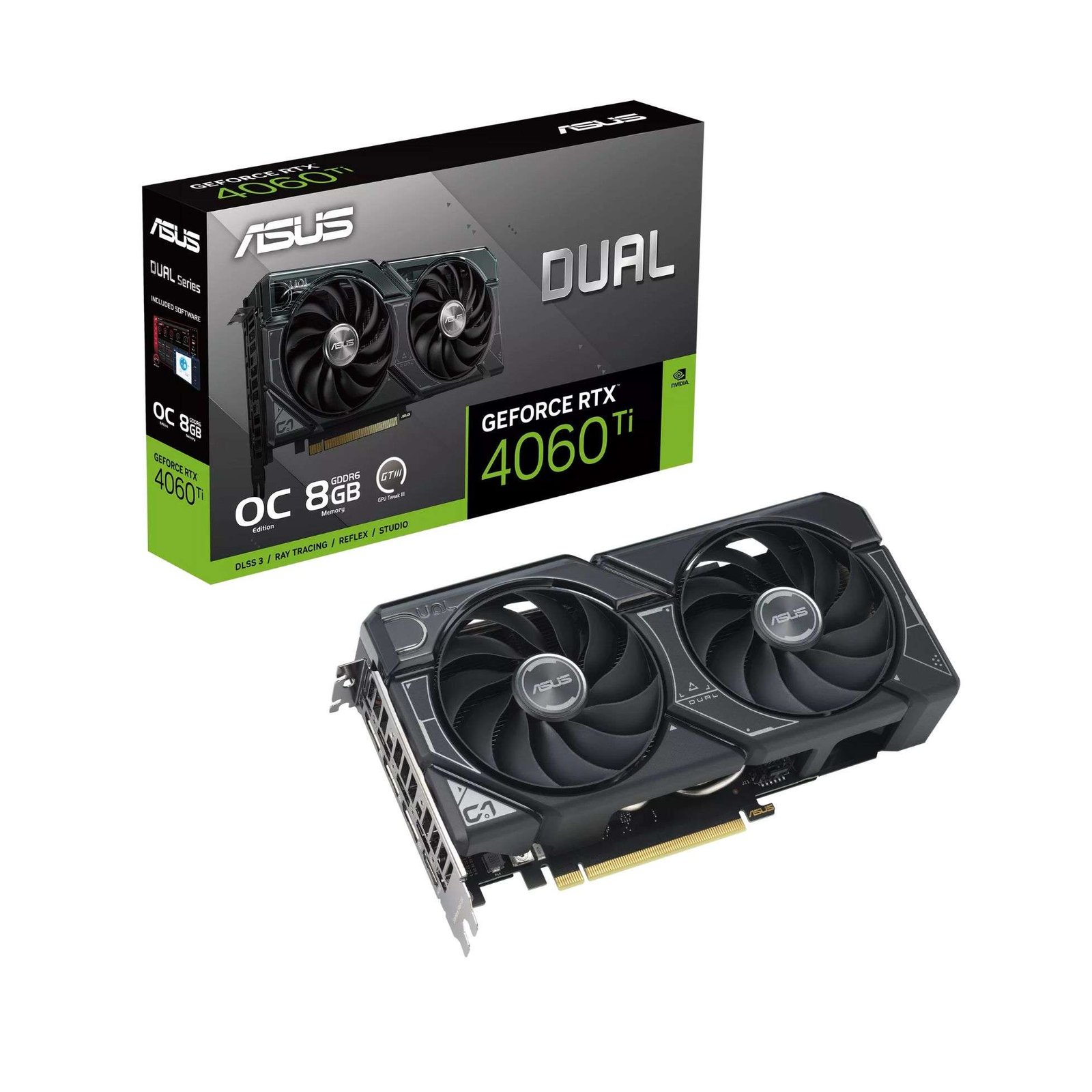 ASUS RTX 4060 Ti DUAL OC 8GB Graphics Card 1