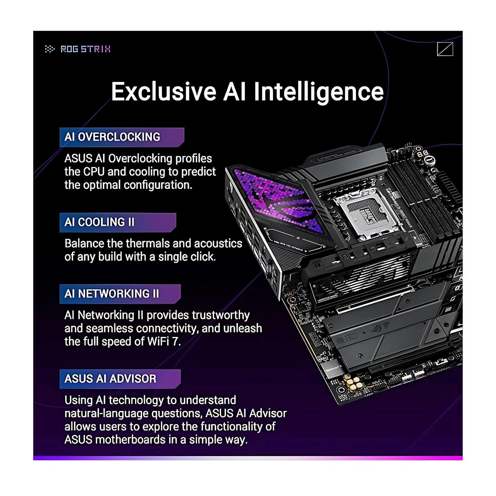 ASUS Z890-E Strix Gaming WiFi 7 – Ultimate Performance for Gamers and Enthusiasts 3