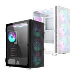 Montech X3 Mesh ATX Mid-Tower Case – 6 Pre-Installed RGB Fans with High Airflow Design