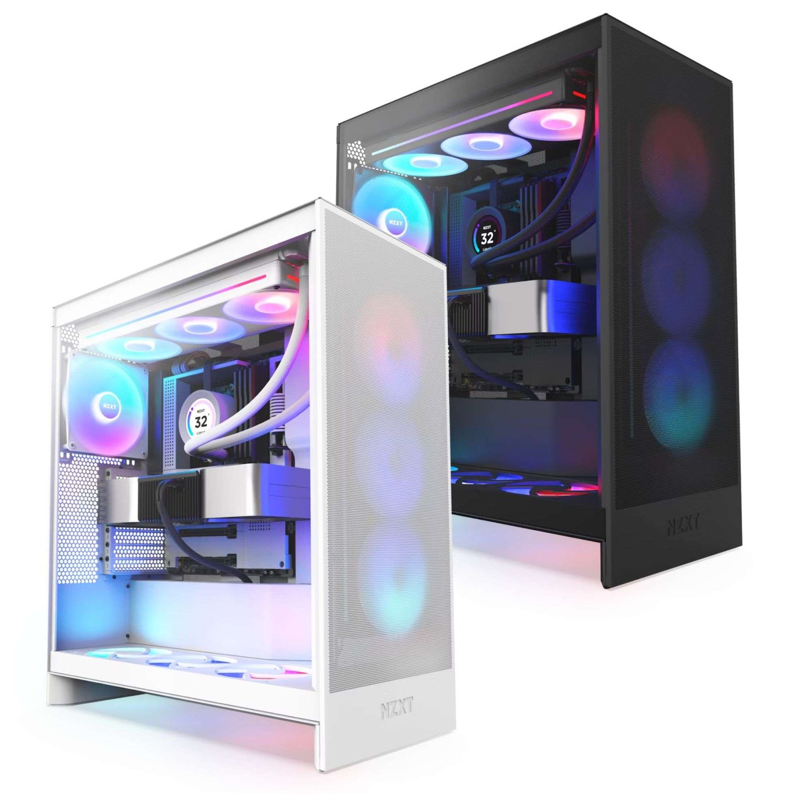 CASE NZXT H7 V1 FLOW RGB FANS