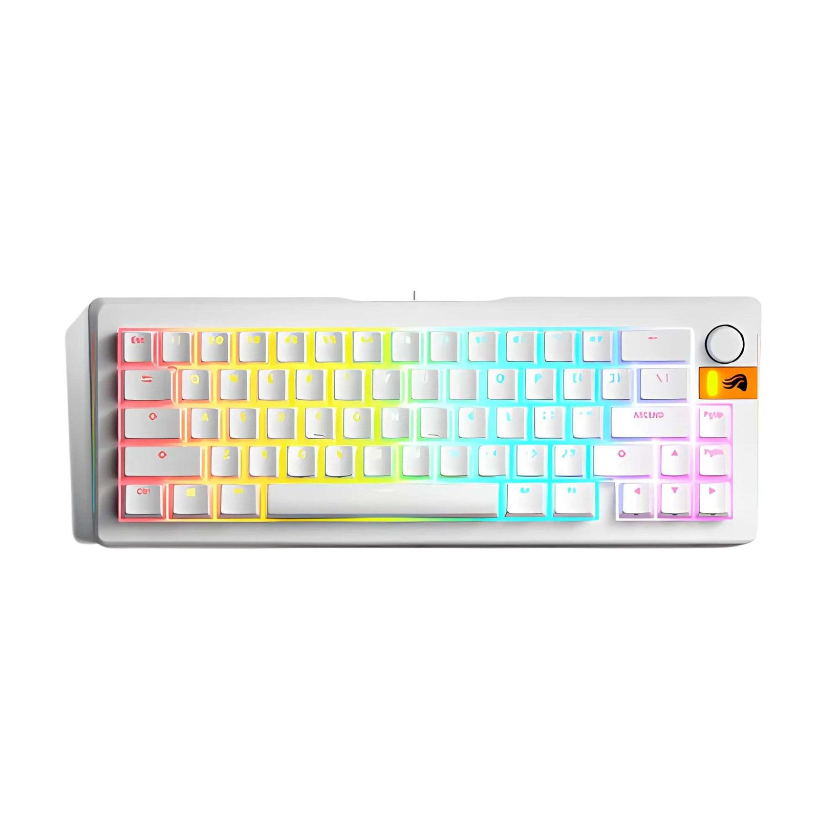 GLORIOUS GMMK3 65% Mechanical Gaming Keyboard (White) 1