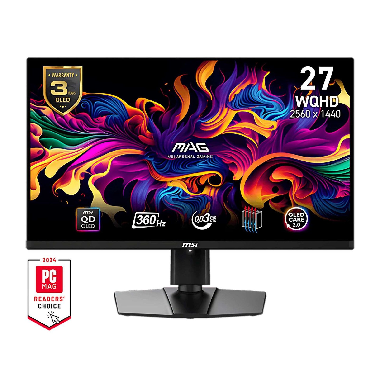 MAG 271QPX 2K 360Hz OLED Gaming Monitor – Ultimate Speed and Stunning Visuals 1