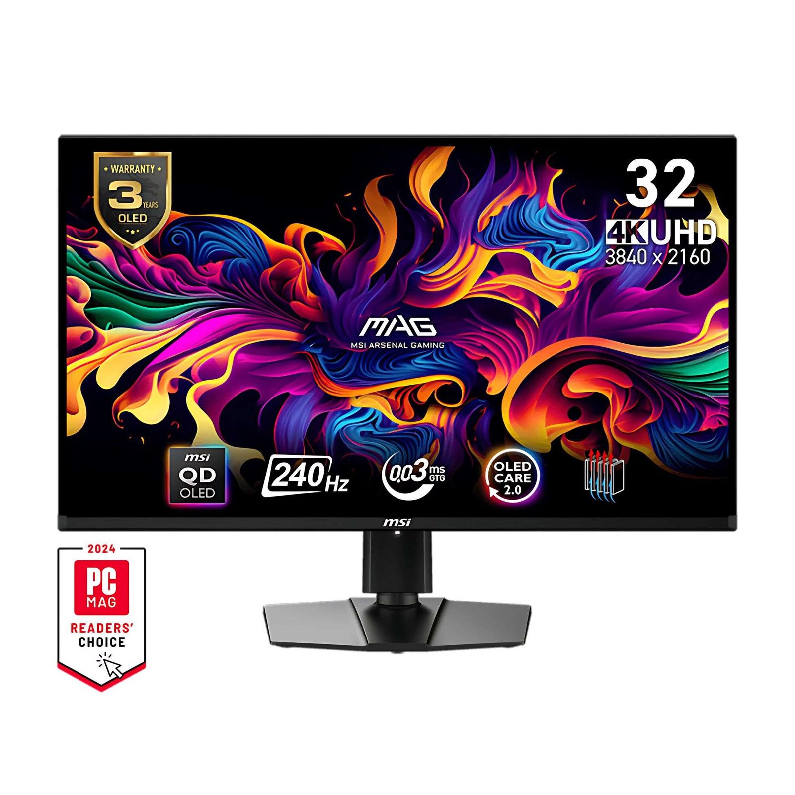 MAG 321UPX 4K OLED 240Hz Gaming Monitor – Premium 32-Inch UHD Display with Unmatched Speed 1