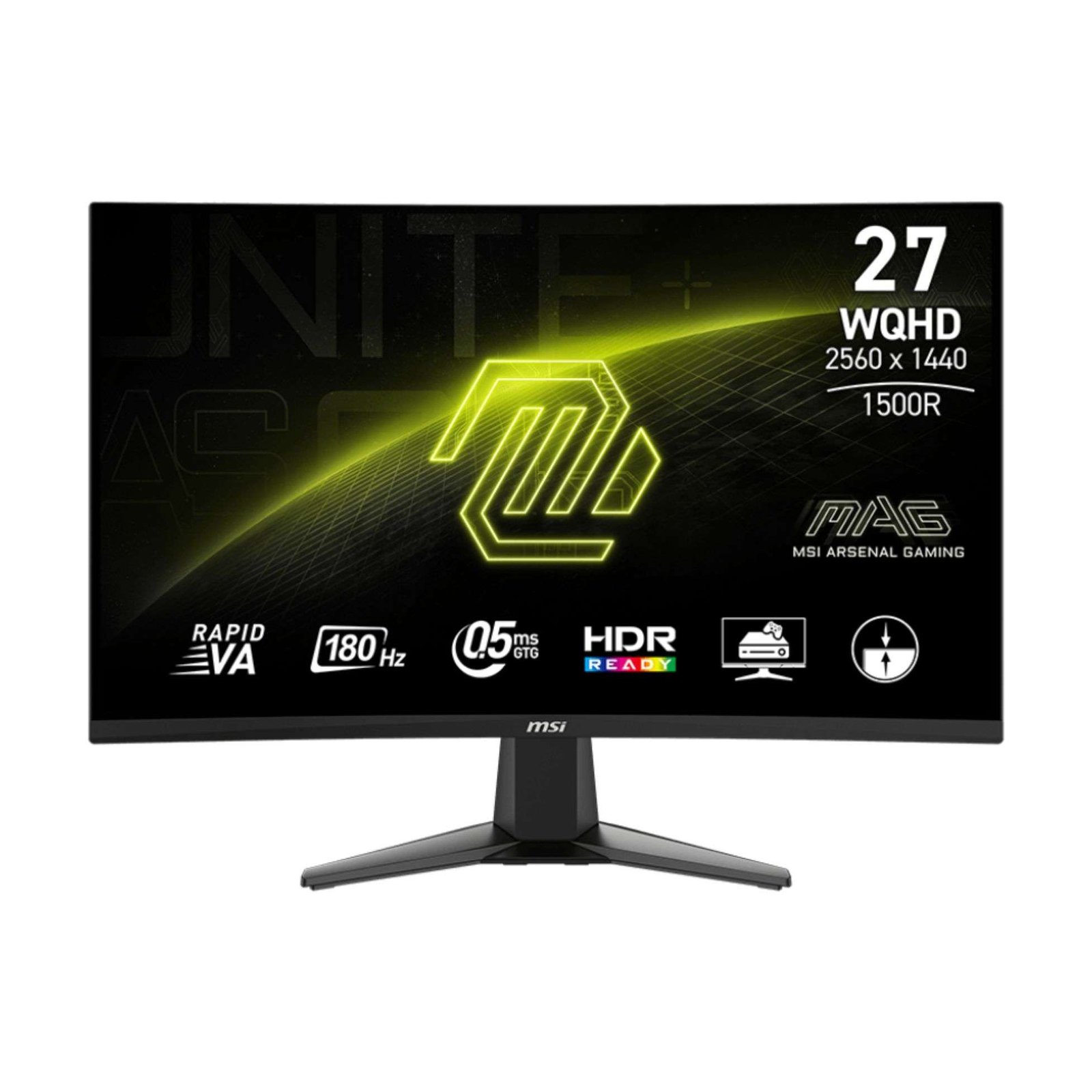 MPG 27CQ6F 2K 180Hz 0.5ms Curved Gaming Monitor – Ultra-Smooth Performance and Immersive Experience 1