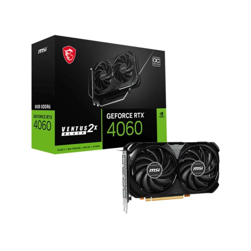 MSI GeForce RTX™ 4060 VENTUS 2X BLACK 8G OC Graphics Card 1