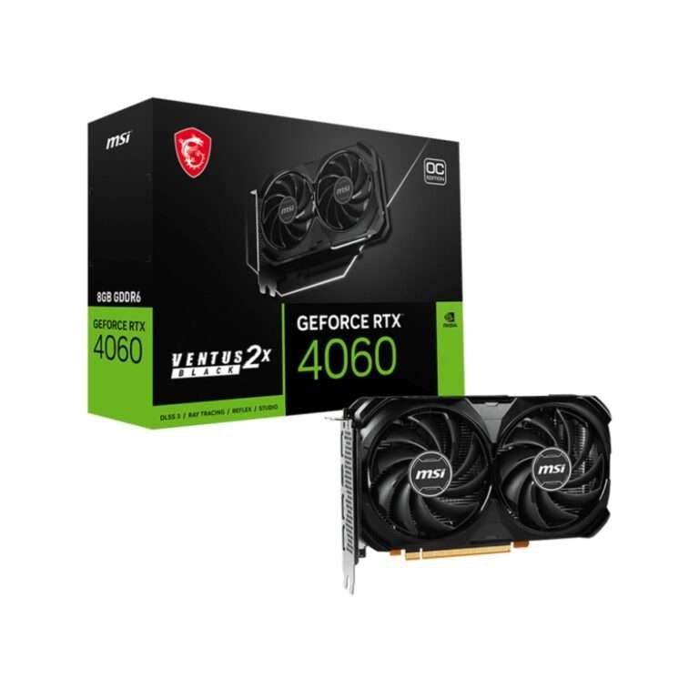 MSI GeForce RTX™ 4060 VENTUS 2X BLACK 8G OC Graphics Card 1