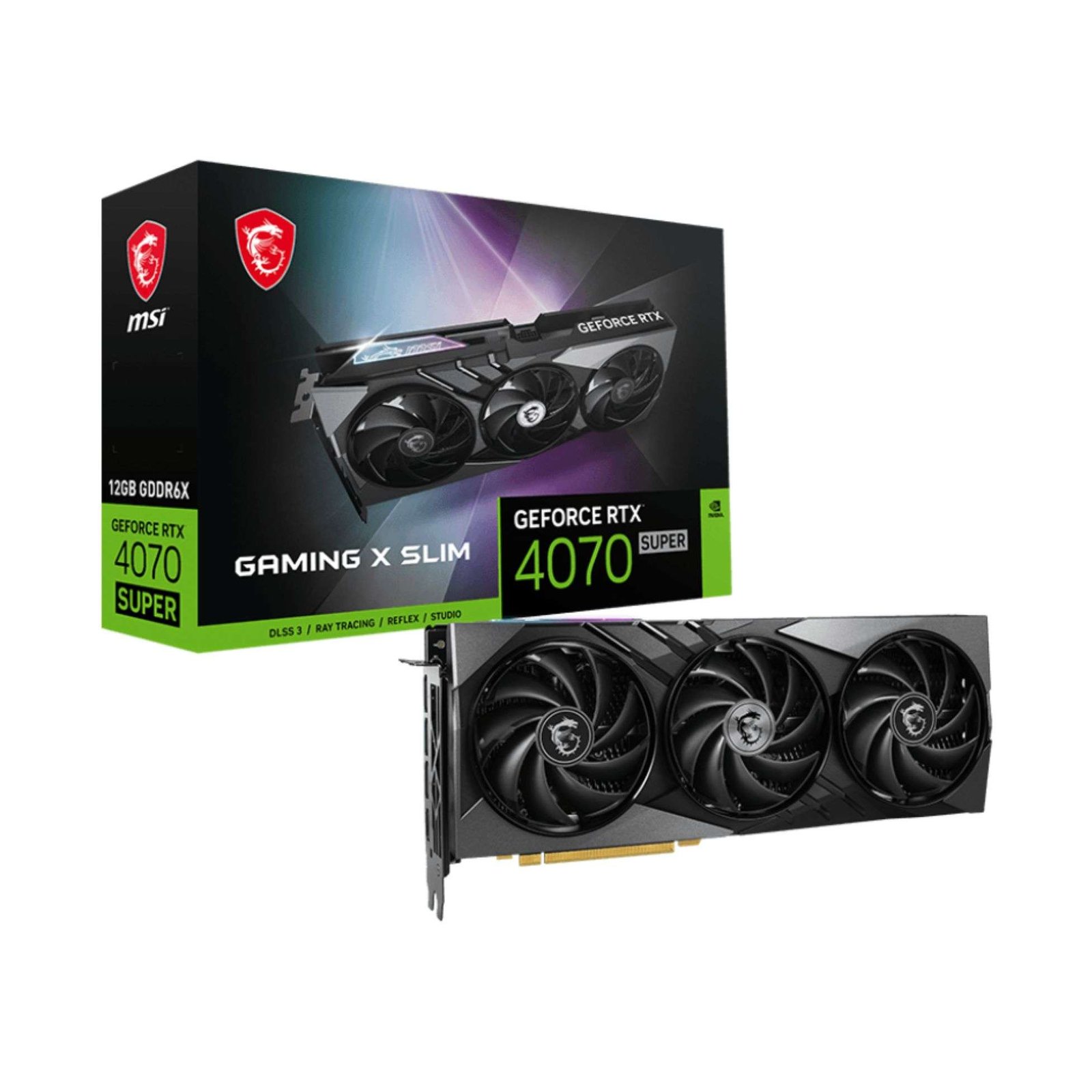 MSI GeForce RTX™ 4070 SUPER 12GB GAMING X SLIM Graphics Card 1