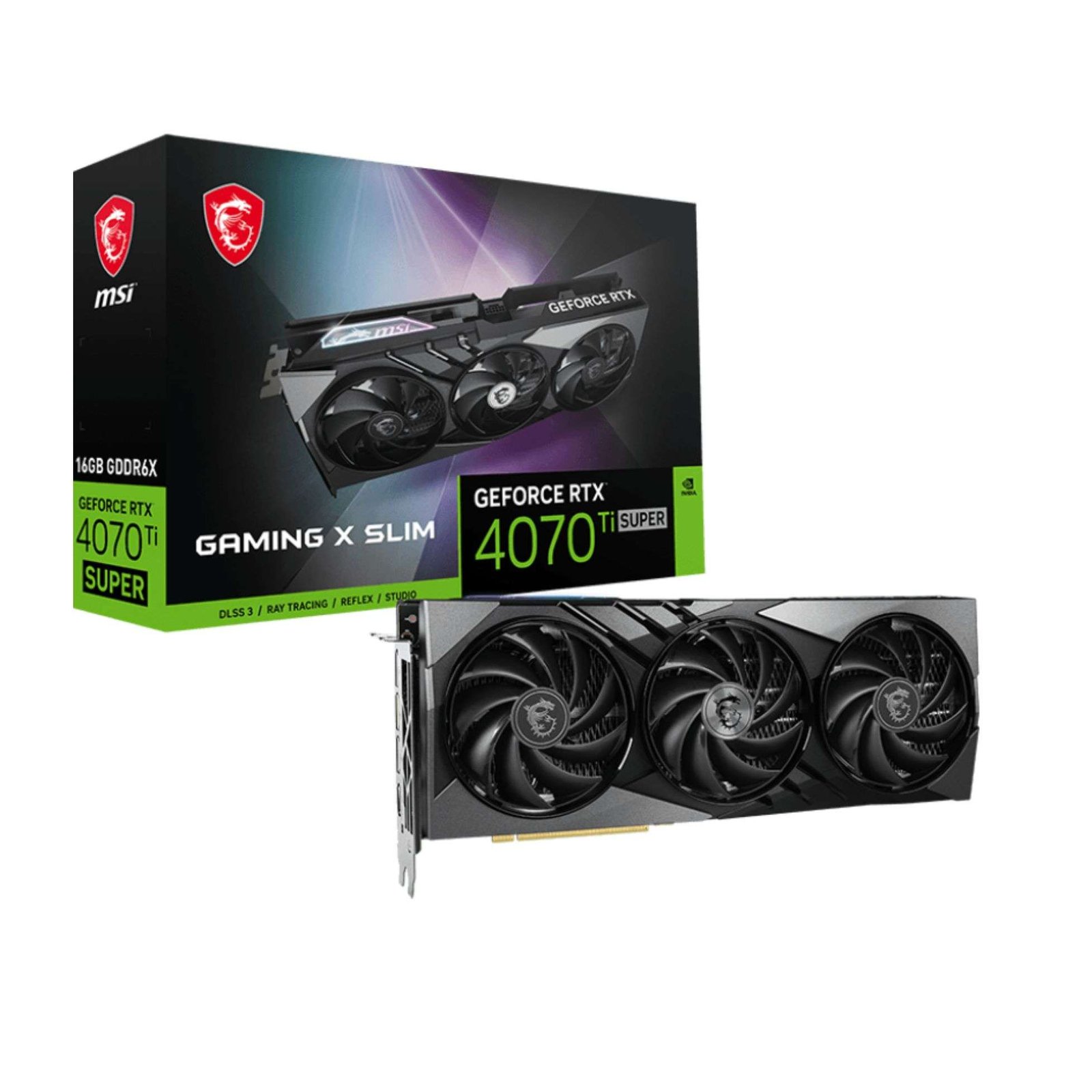 MSI GeForce RTX™ 4070 Ti SUPER 16GB GAMING X SLIM Graphics Card 1