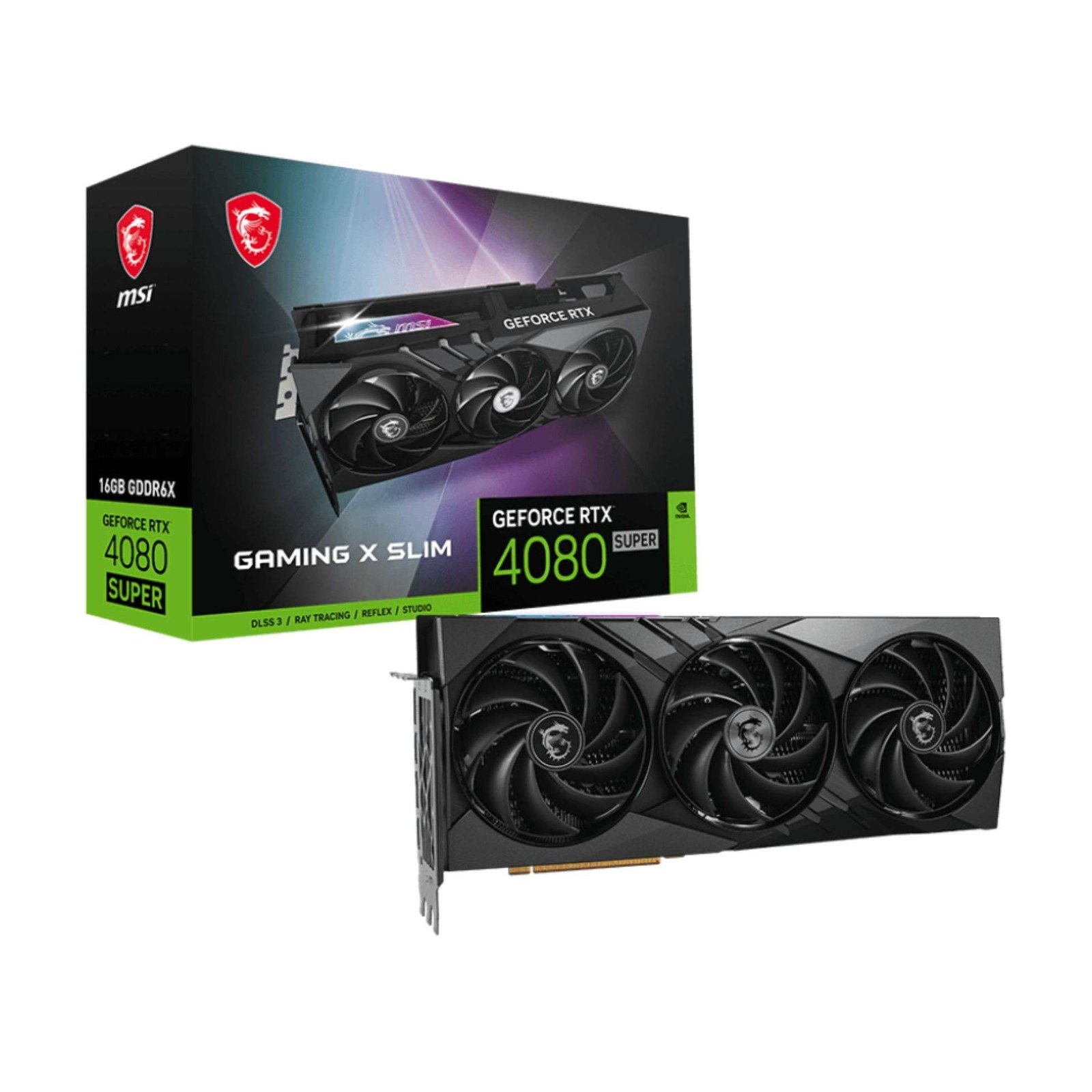 MSI GeForce RTX™ 4080 SUPER 16GB GAMING X SLIM Graphics Card 1