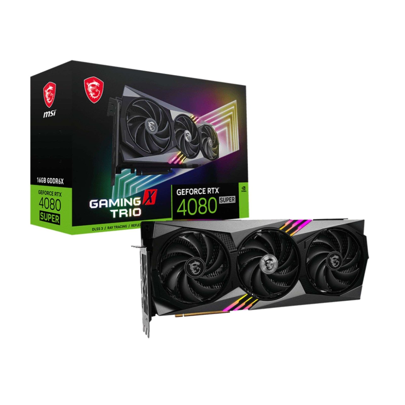MSI GeForce RTX™ 4080 SUPER 16GB GAMING X TRIO Graphics Card 1