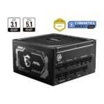 MSI MAG A1250GL PCIe 5.0 1250W 80 PLUS Gold Fully Modular Power Supply Unit (PSU) 1