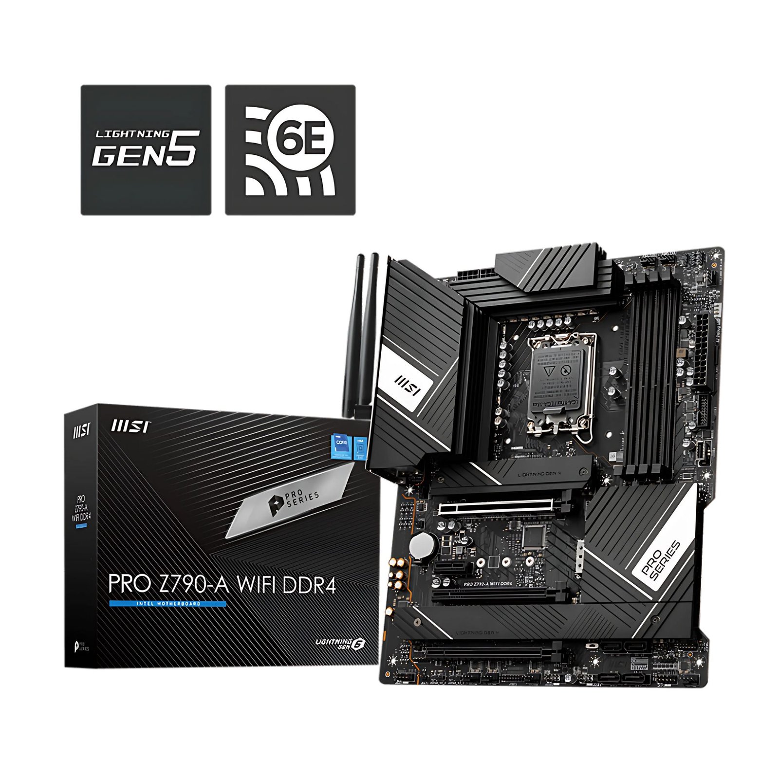 MSI PRO Z790-A WiFi DDR4 ATX Motherboard – Advanced Performance for Intel 12th13th Gen CPUs 1