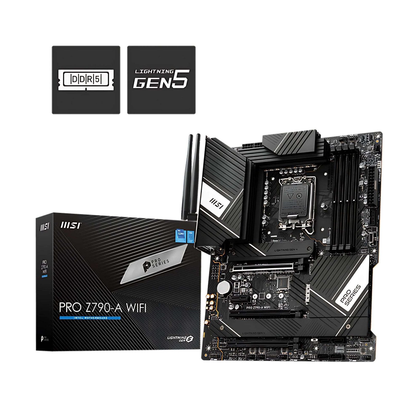 MSI PRO Z790-A WiFi DDR5 ATX Motherboard – High-Performance Platform for Intel 12th13th Gen CPUs 1