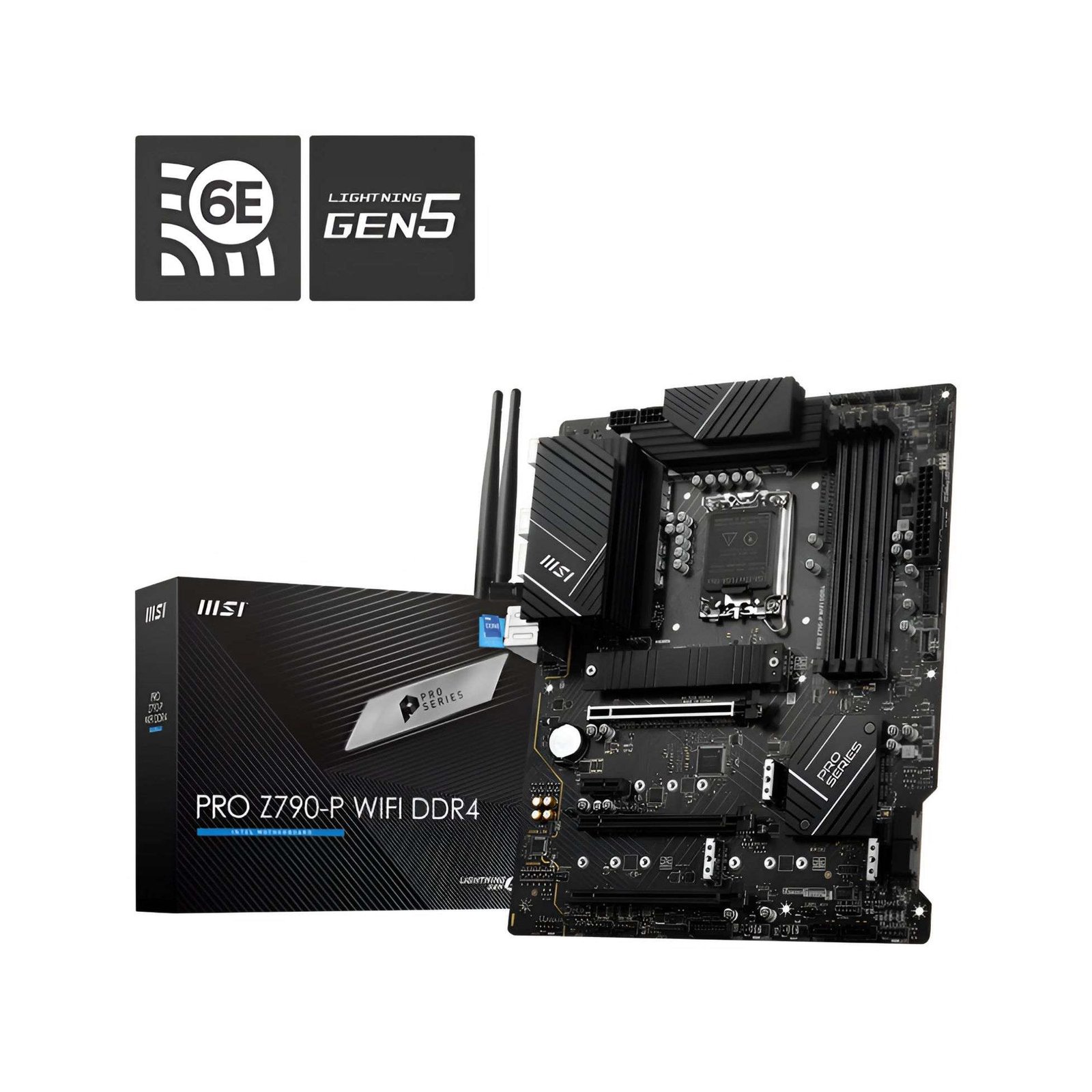 MSI PRO Z790-P WiFi DDR4 ATX Motherboard – Reliable Wireless Connectivity and Performance for Intel 12th13th Gen CPUs 1