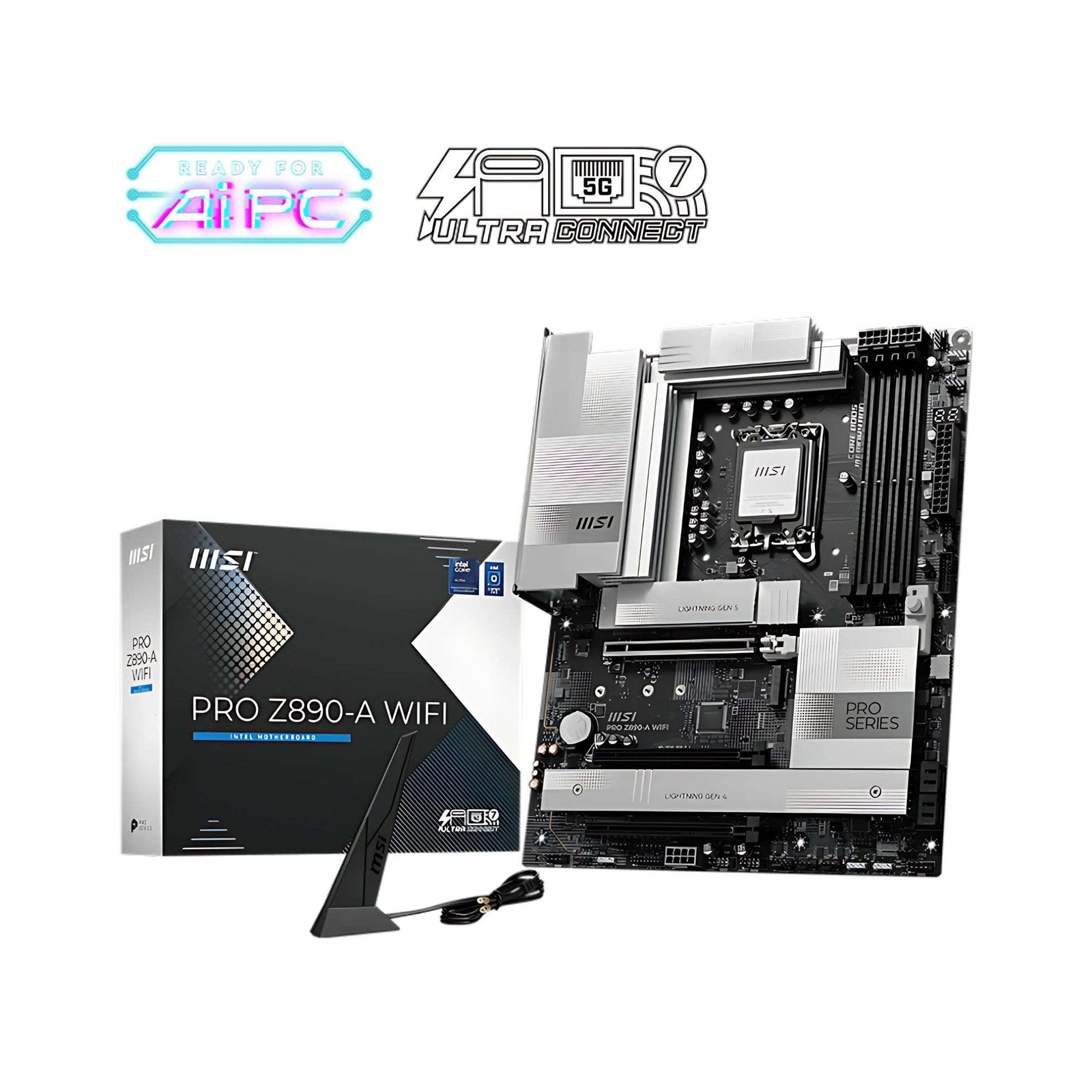 MSI PRO Z890-A WiFi Motherboard – Cutting-Edge Performance with Wi-Fi 7 and DDR5 1