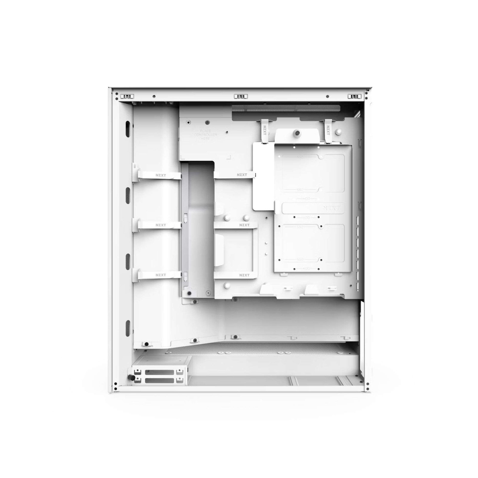 NZXT H7 Flow V1 RGB Mid-Tower Case – Enhanced Cooling with a Touch of RGB WHITE 4