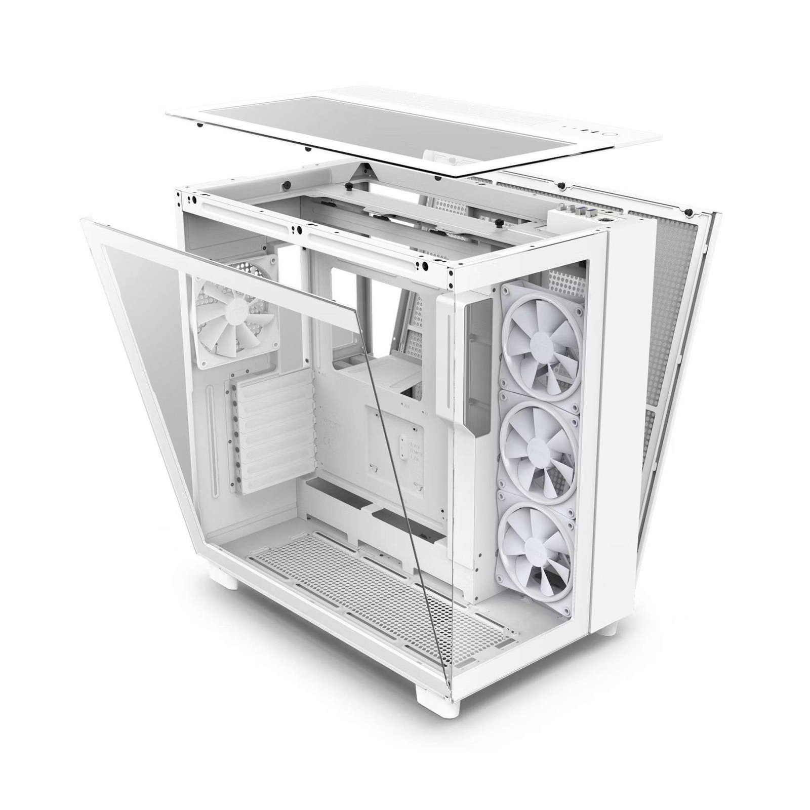 NZXT H9 Elite ATX Mid-Tower Case – Showcase Your Build with Style and Performance WHITE 4