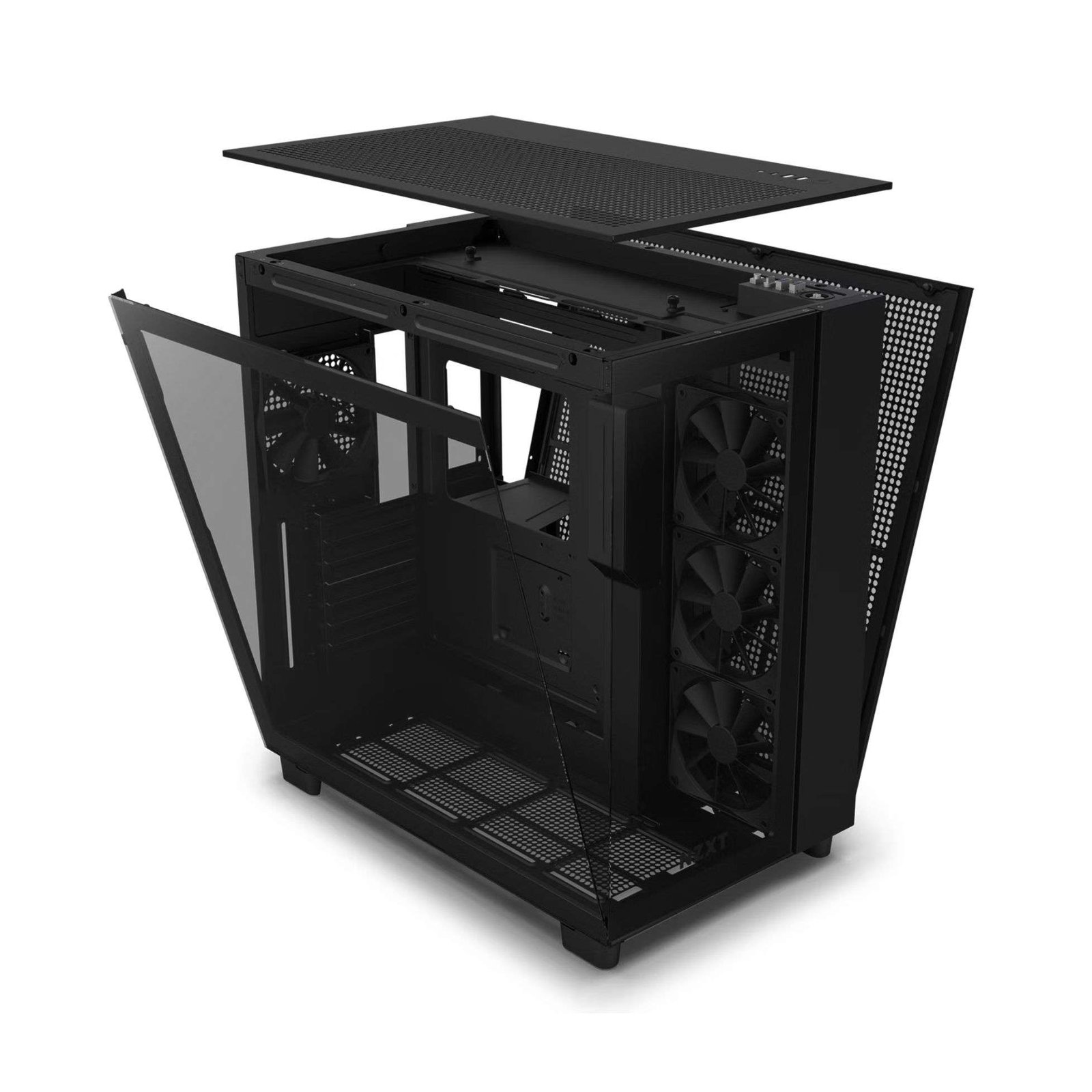 NZXT H9 Flow ATX Mid-Tower Case – Ultimate Airflow and Clean Design BLACK 5
