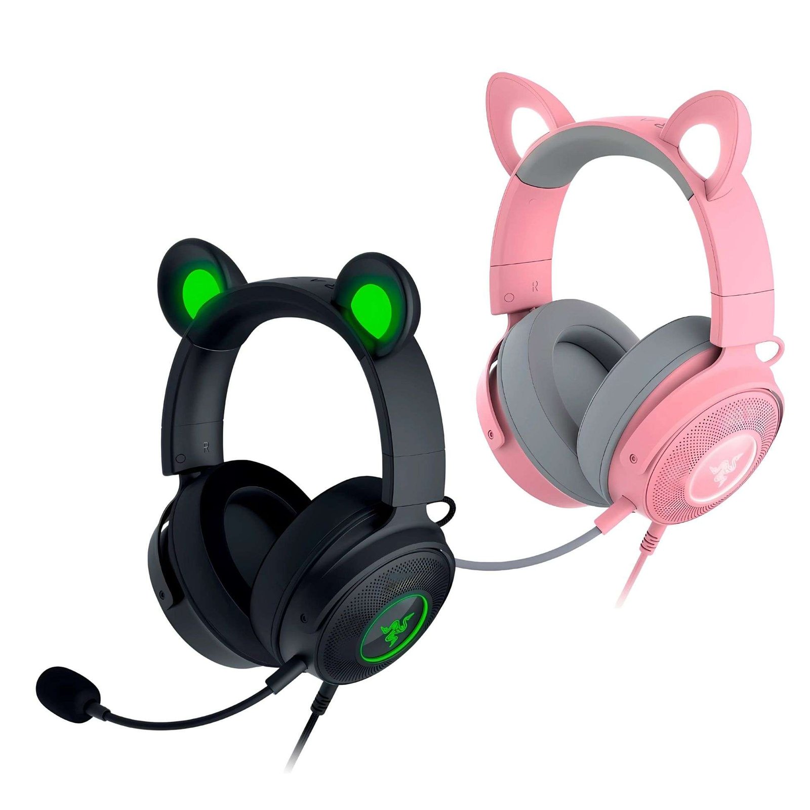 Razer Kraken Kitty V2 Pro RGB Wired Gaming Headset – Customizable Chroma Lighting with Interchangeable Ears