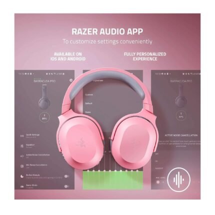 Razer Barracuda X Wireless Gaming Headset – Quartz Pink, Multi-Platform Compatibility with Lightweight Comfort 4