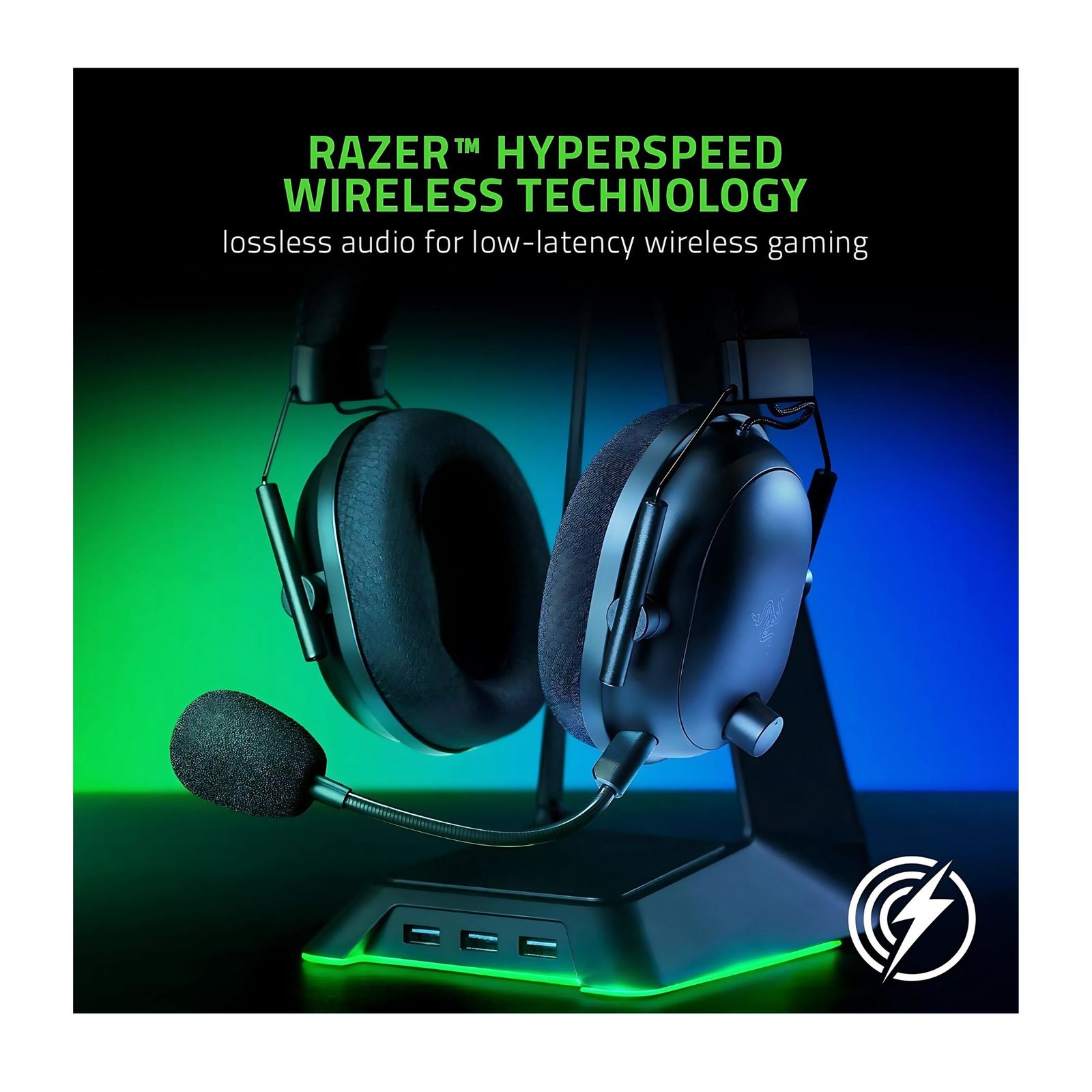 Razer BlackShark V2 Pro Wireless Gaming Headset – Pro-Grade Sound with THX Spatial Audio and Long-Lasting Comfort 3