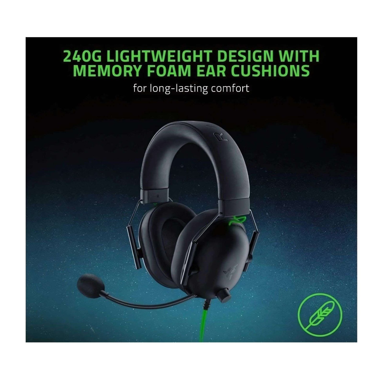 Razer BlackShark V2 X Gaming Headset – Lightweight, Immersive Sound with THX Spatial Audio 4
