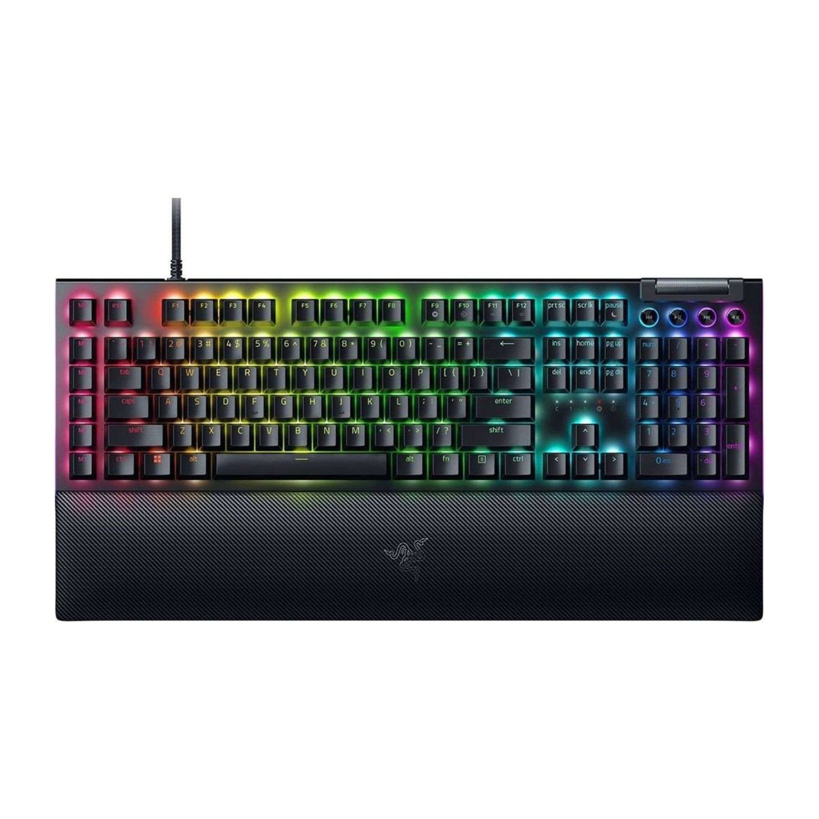 Razer BlackWidow V4 Mechanical Gaming Keyboard – Green Switches, Multi-Function Roller, English Layout 1