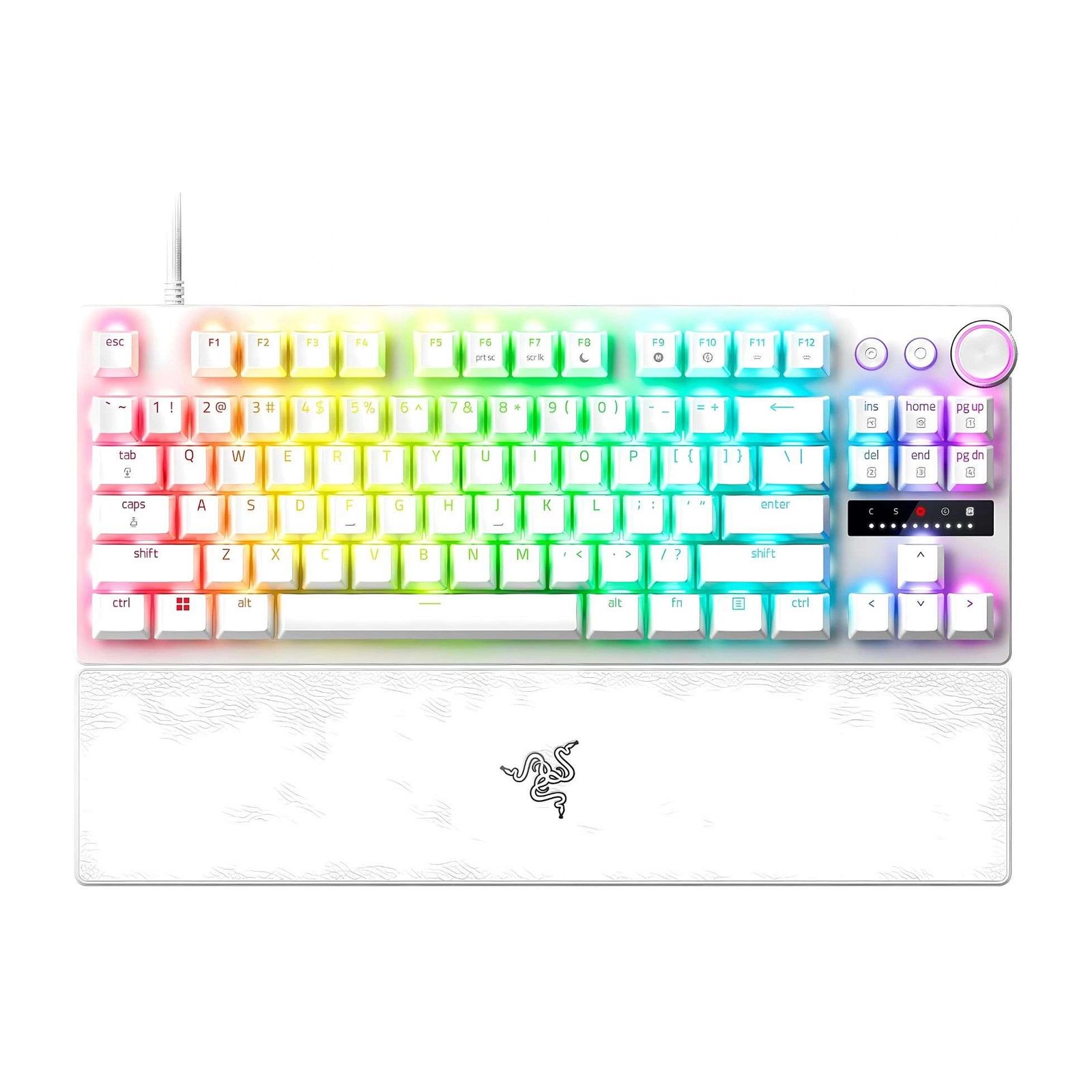 Razer Huntsman V3 Pro White TKL Analog Gaming Keyboard 1