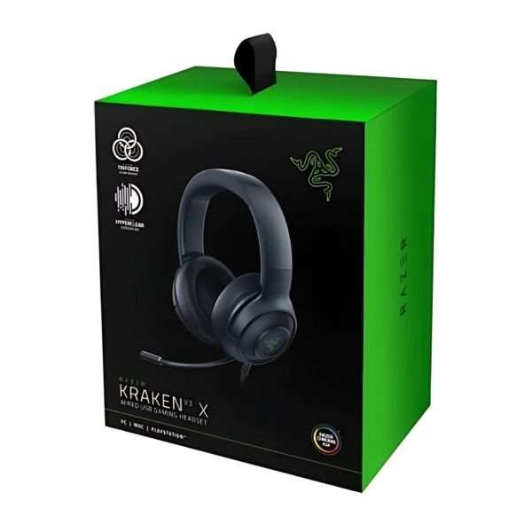 Razer Kraken V3 X Gaming Headset – Lightweight Comfort with Surround Sound and Razer Chroma RGB 3