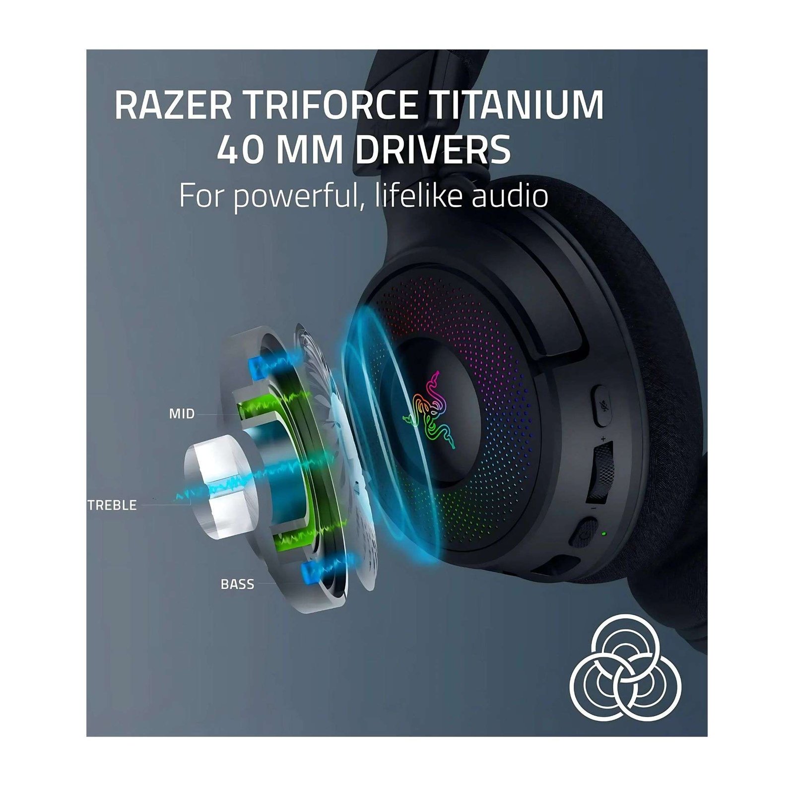 Razer Kraken V4 Wireless Gaming Headset – Black Edition with Immersive Audio and Ultra-Low Latency 4