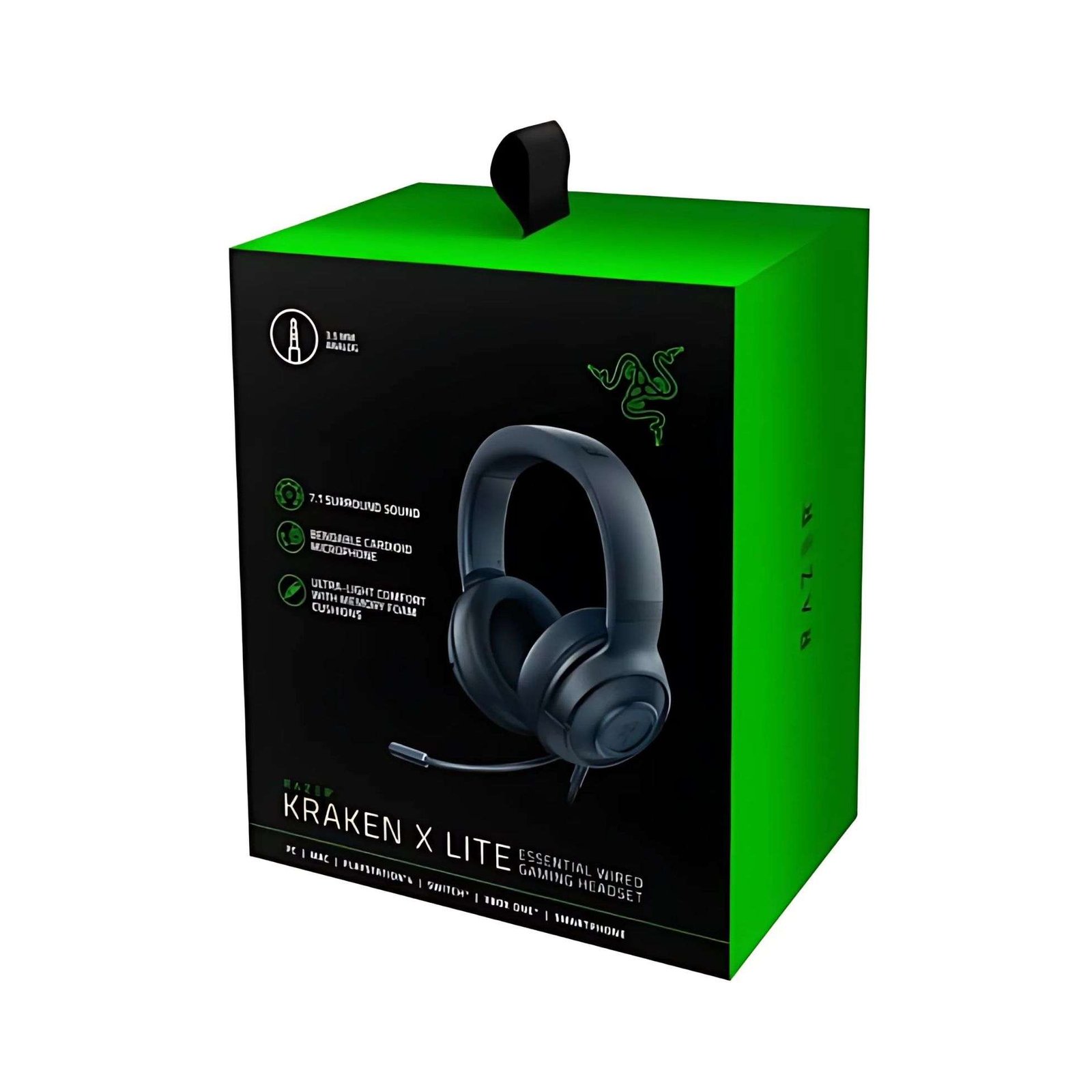 Razer Kraken X Lite Essential Gaming Headset – Lightweight Comfort with Immersive 7.1 Surround Sound 3 (2)