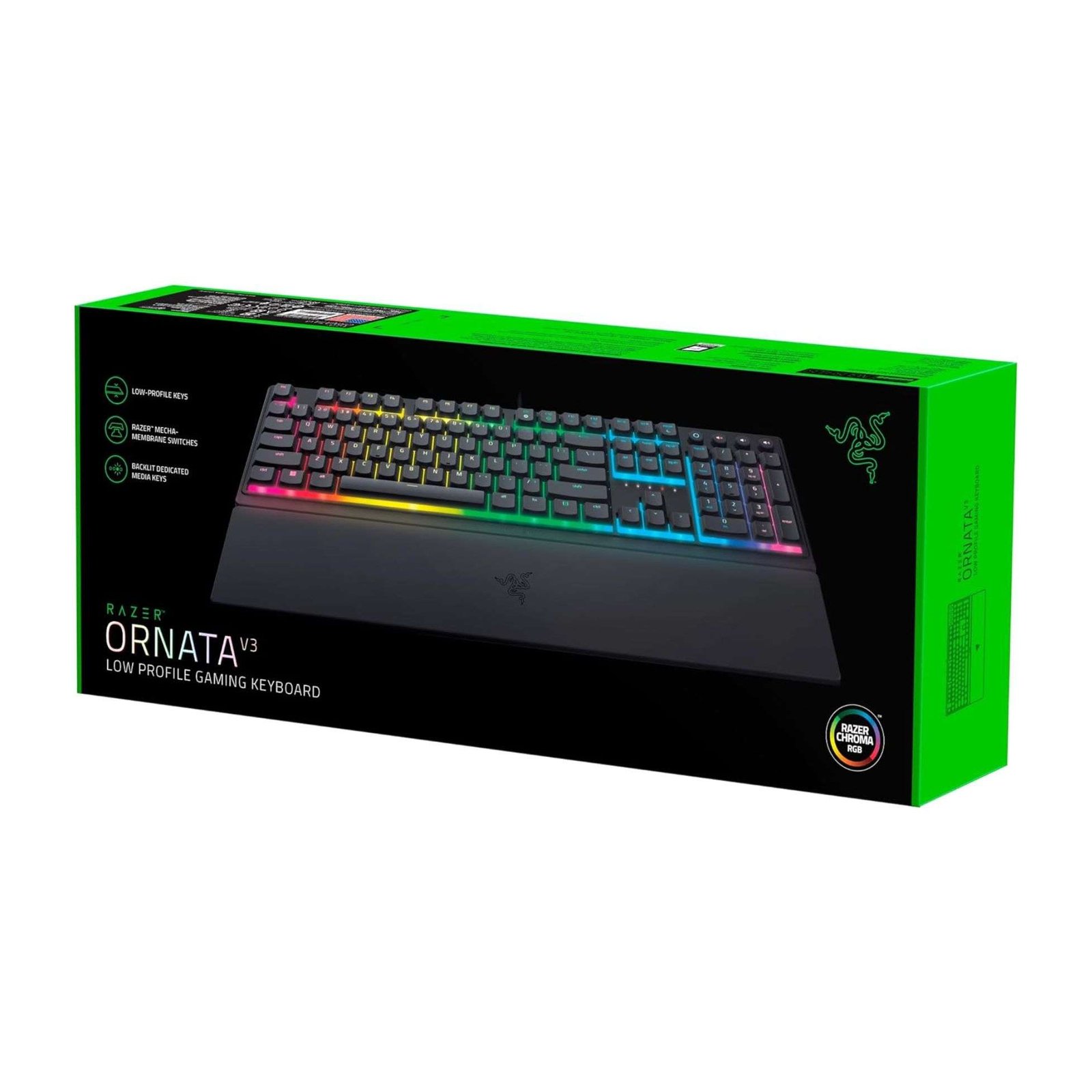 Razer Ornata V3 Gaming Keyboard – US Layout, Mecha-Membrane Switches, 10-Zone RGB Lighting 5