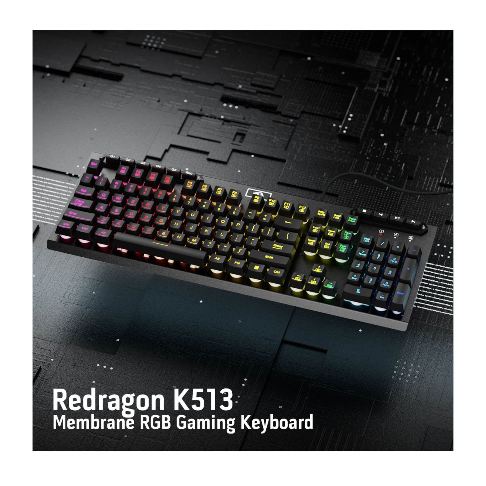 Redragon Aditya K513 Membrane Gaming Keyboard 4