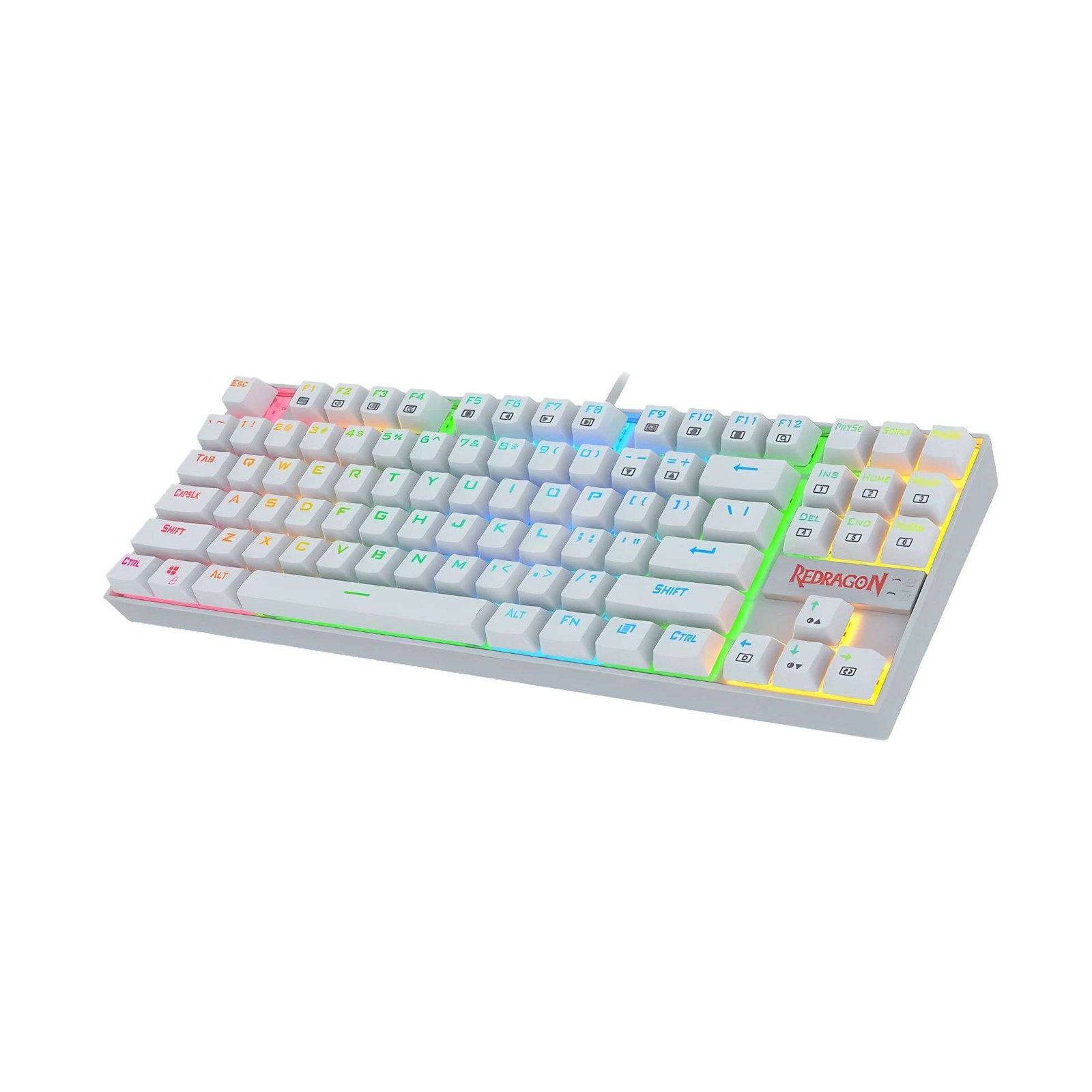 Redragon Kumara K552 Mechanical Gaming Keyboard – White, Red LED Backlighting 1