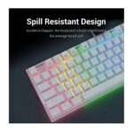 Redragon Kumara K552 Mechanical Gaming Keyboard – White, Red LED Backlighting 3
