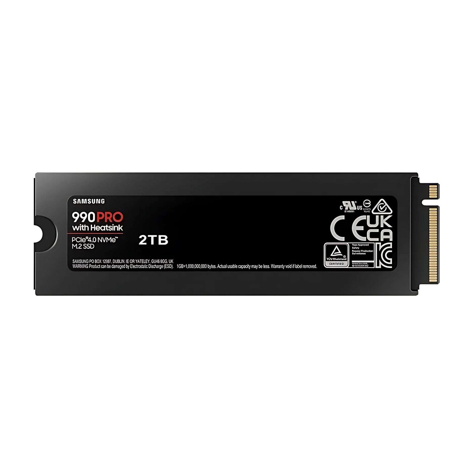 Samsung 990 PRO 2TB PCIe 4.0 NVMe SSD with Heatsink 3