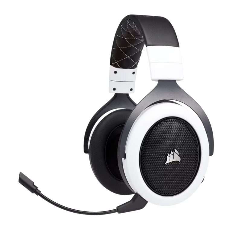Corsair HS70 Wireless Gaming Headset - White 1