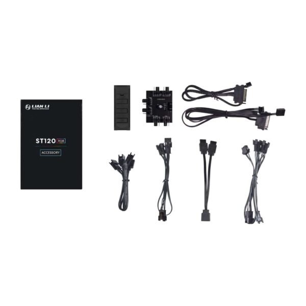 Lian Li ST120 ARGB 120mm Fan 3-Pack with Controller – Black 5
