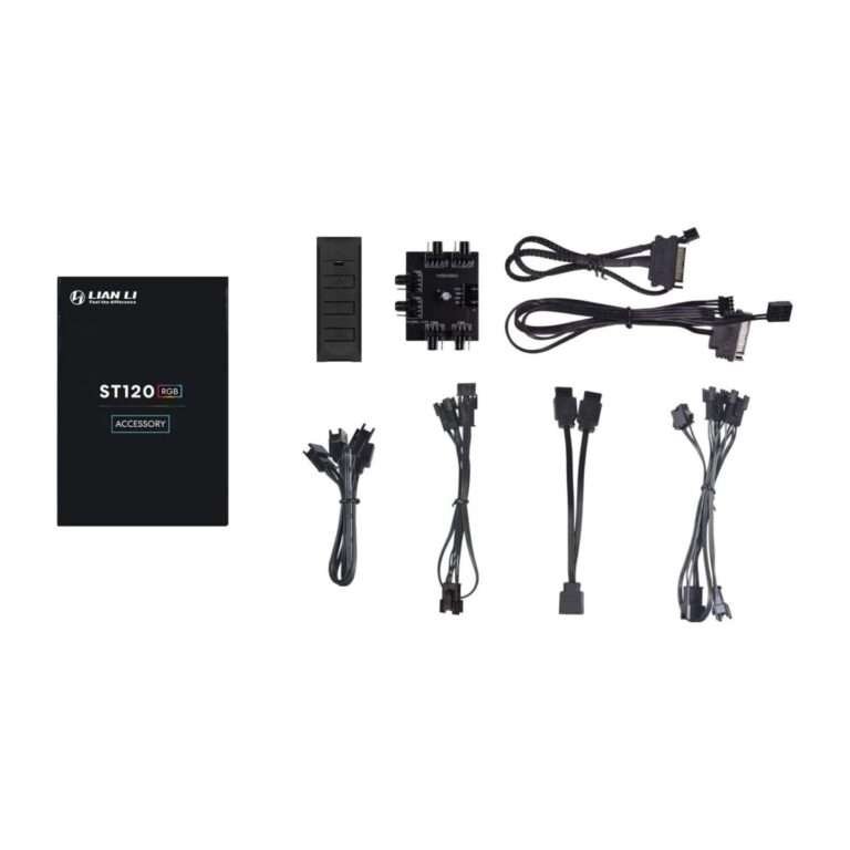 Lian Li ST120 ARGB 120mm Fan 3-Pack with Controller – Black 5