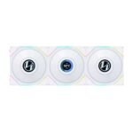 Lian Li UNI FAN TL120 Reverse Blade Case Fan - Triple Pack with Controller (White) 1