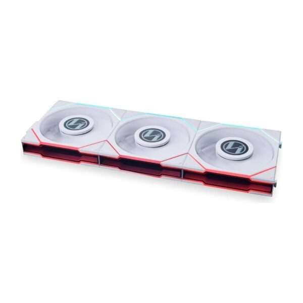 Lian Li UNI FAN TL120 Reverse Blade Case Fan - Triple Pack with Controller (White) 2