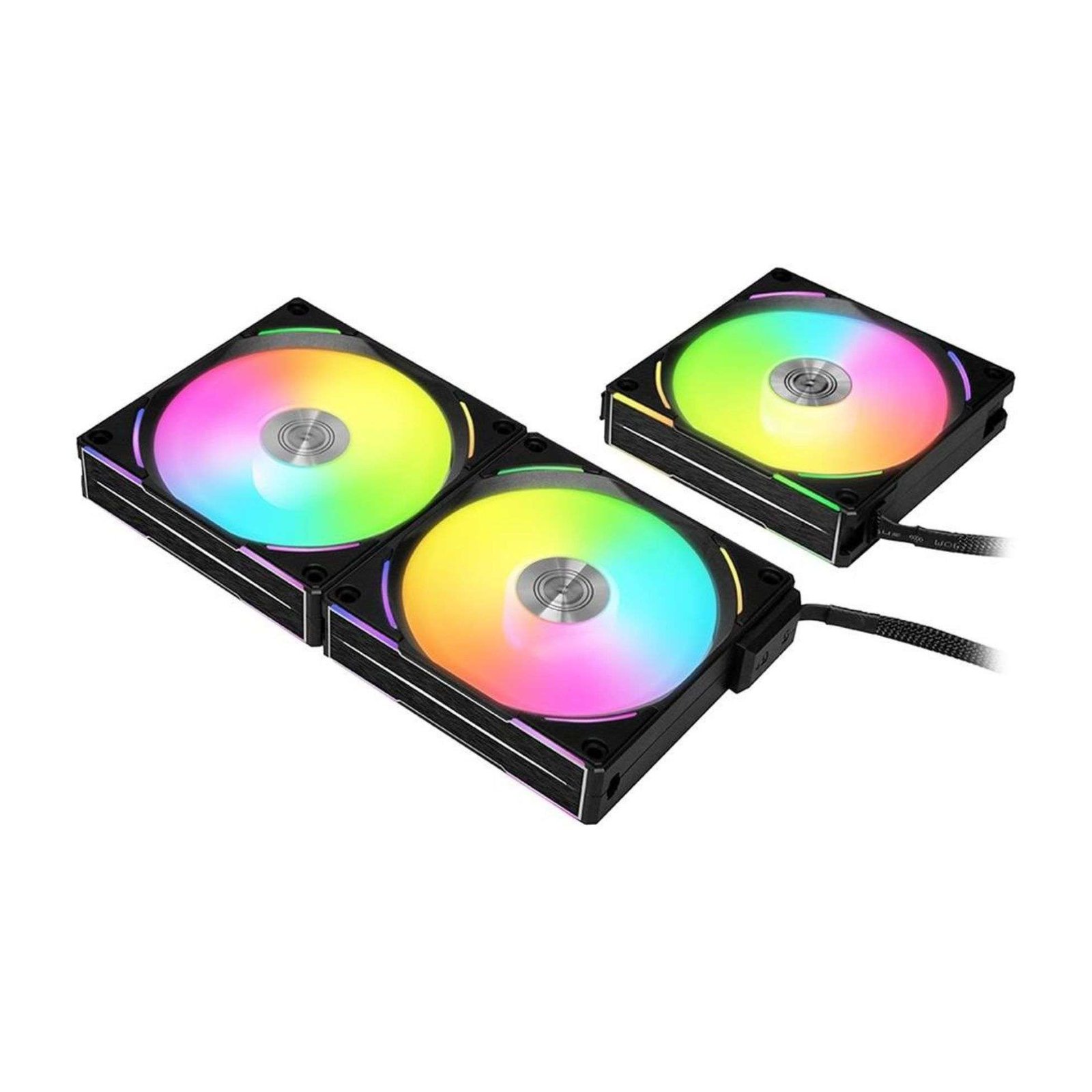 Lian Li UNI Fan AL120 V2 Black 3-Pack – Premium 120mm Fans with PBT+PC+Aluminum Build 2