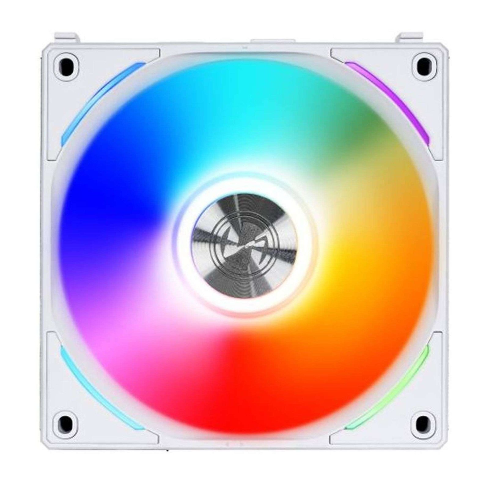 Lian Li UNI Fan AL120 V2 White 3-Pack – Premium 120mm Fans with PBT+PC+Aluminum Construction 3