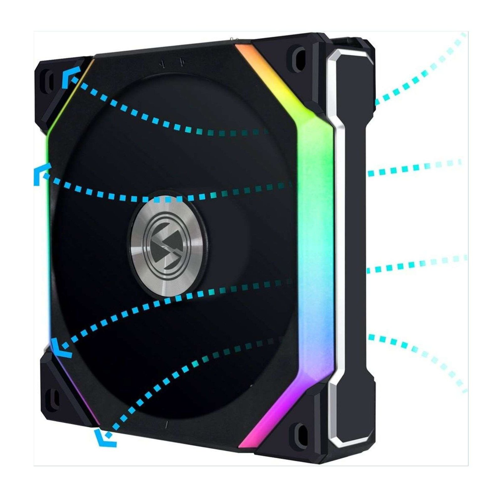 Lian Li Uni Fan SL V2 Reverse Blade aRGB Case Fan - Black (Single Pack) 2