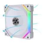 Lian Li Uni Fan SL V2 Reverse Blade aRGB Case Fan - White (Single Pack) 2