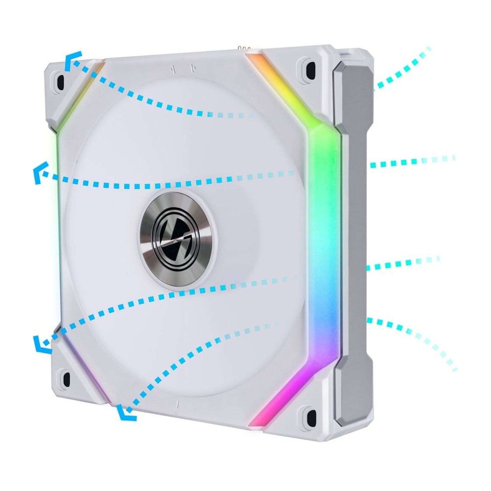 Lian Li Uni Fan SL V2 Reverse Blade aRGB Case Fan - White (Single Pack) 2