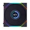 Lian Li Uni Fan TL120 Reverse Blade Case Fan, Black (Triple Pack with Controller) 2